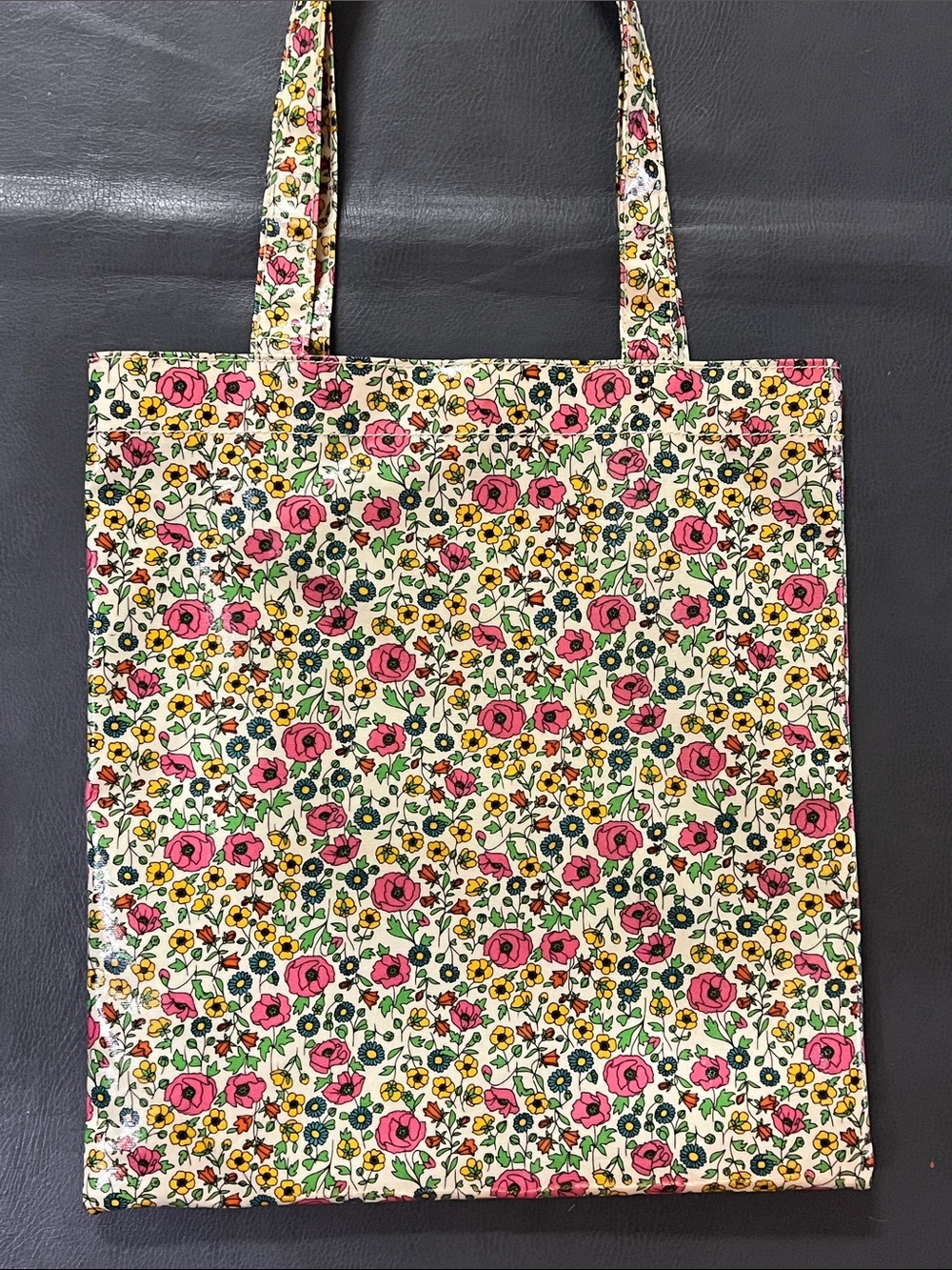 Liberty of London for Target Pink Floral Oilcloth Tote Bag